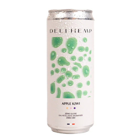 Eau Pétillante Apple Kiwi CBD